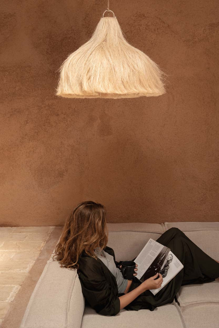 Fluff Pendant  - Natural - M
