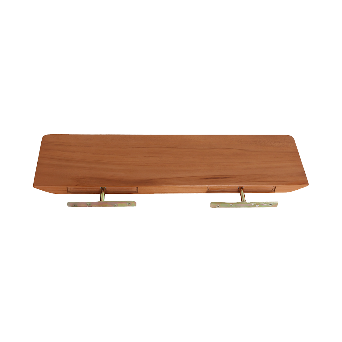 Craftsman teak wall shelf - 60 cm