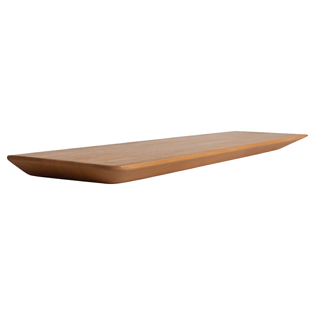 Craftsman teak wall shelf - 90 cm