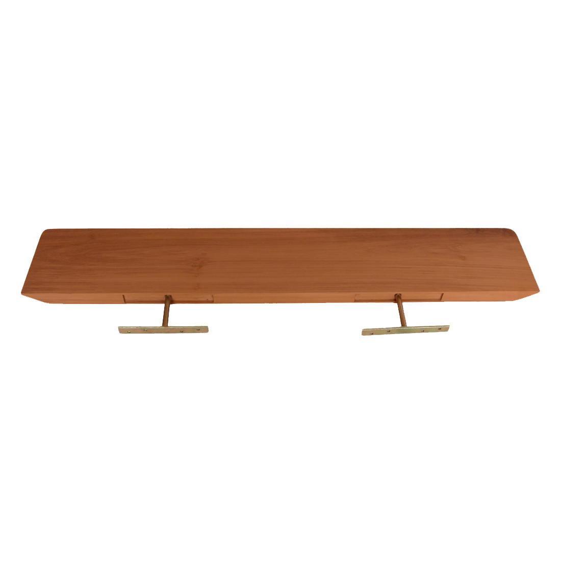 Craftsman teak wall shelf - 90 cm