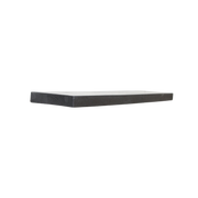 Black floating wall shelf - FSC-recycled wood - 80x18x3.8 cm