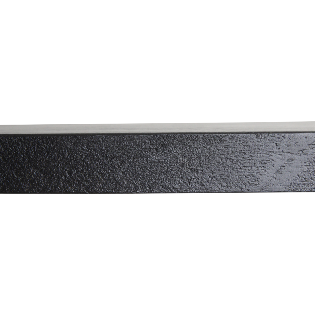 Black floating wall shelf - FSC-recycled wood - 80x18x3.8 cm