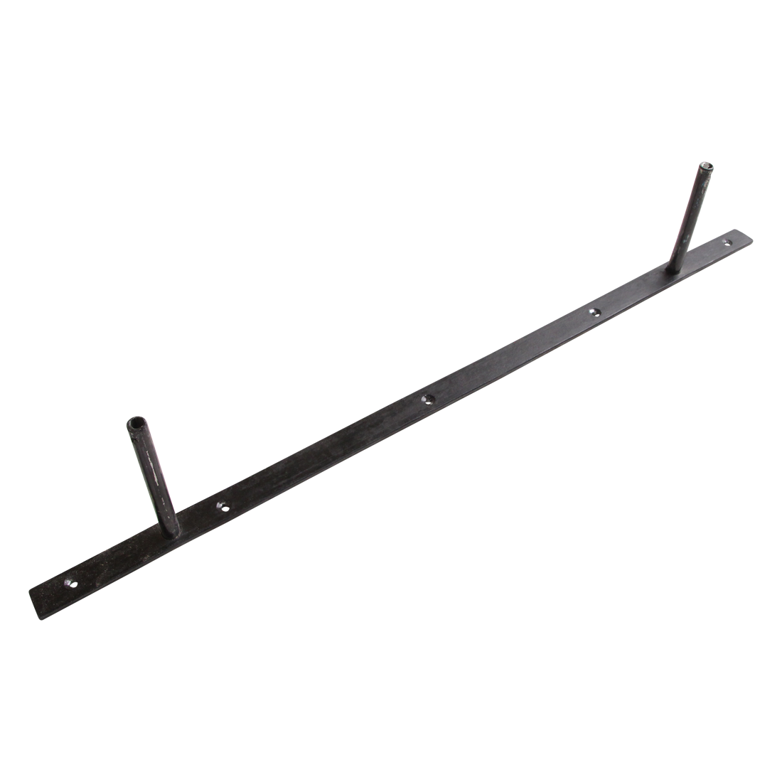 Black floating wall shelf - FSC-recycled wood - 80x18x3.8 cm