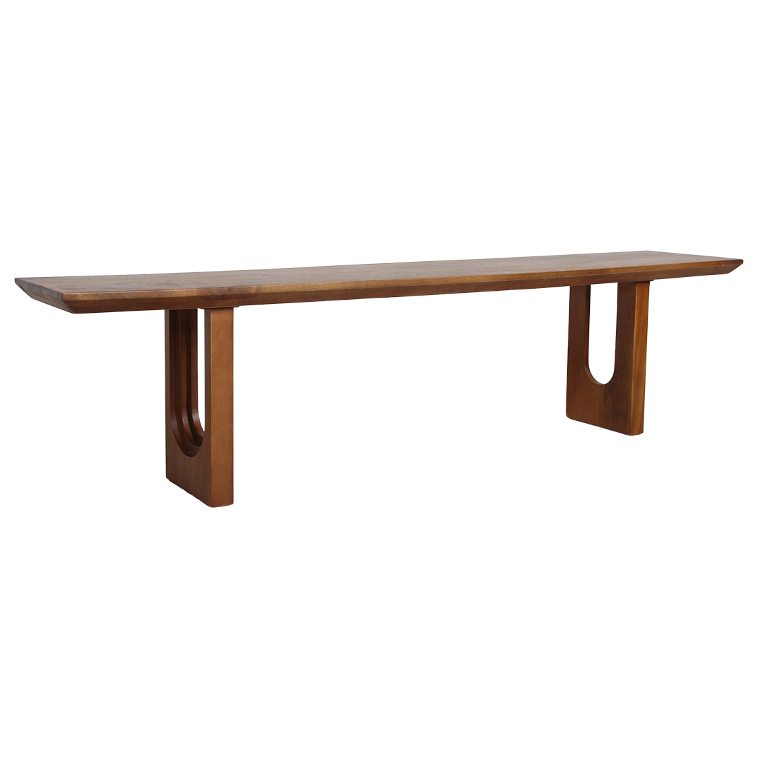 Aurea chamfered mango wood dining bench - 220 cm
