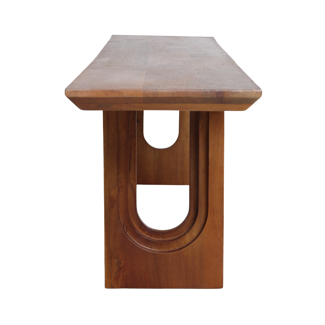 Aurea chamfered mango wood dining bench - 220 cm