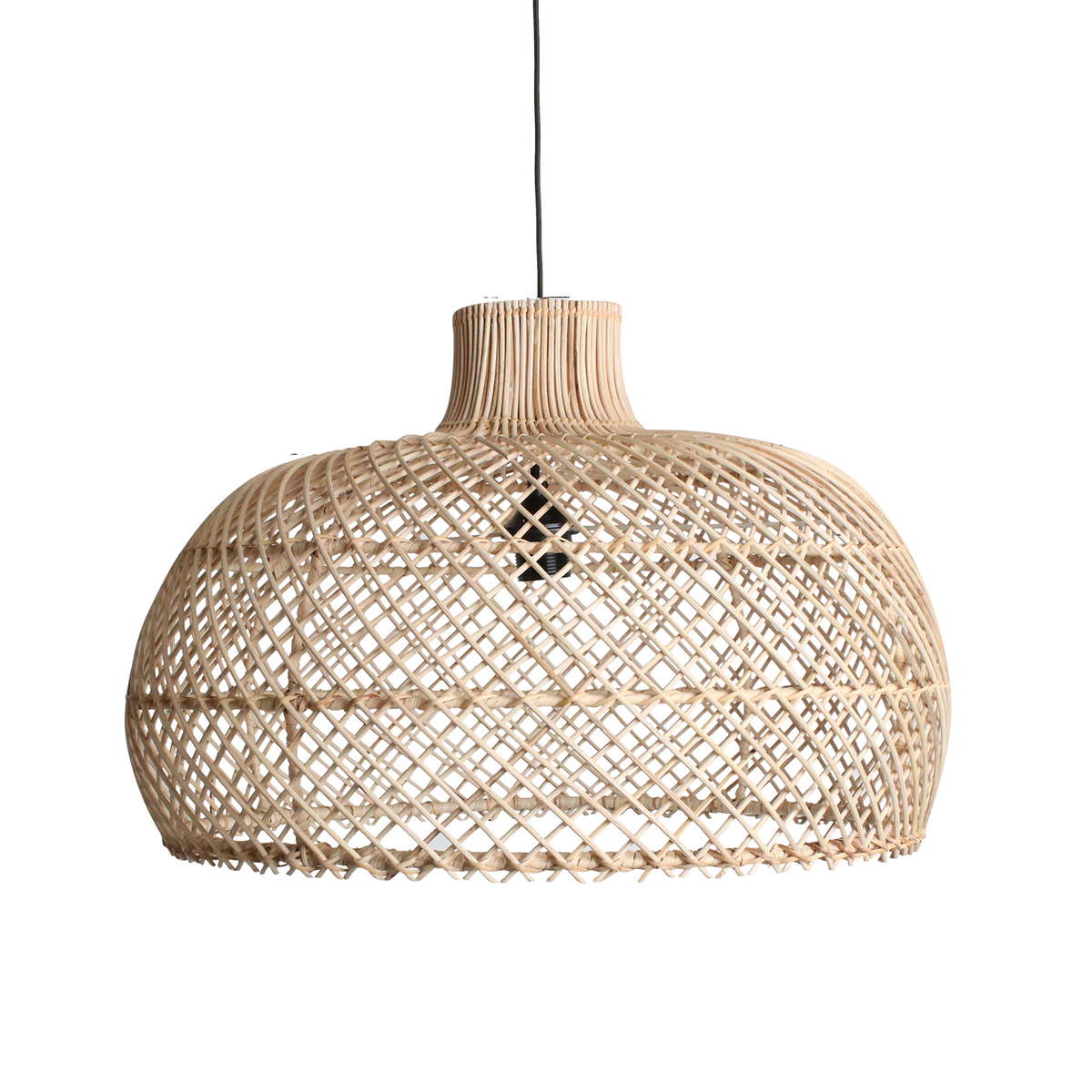 Solea rattan pendant lamp natural - Ø 57x36 cm