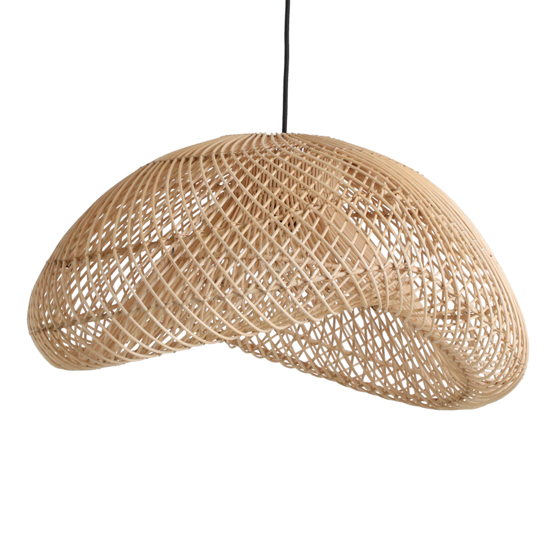 Solea rattan pendant lamp Organic L - Ø 57 x 31 cm