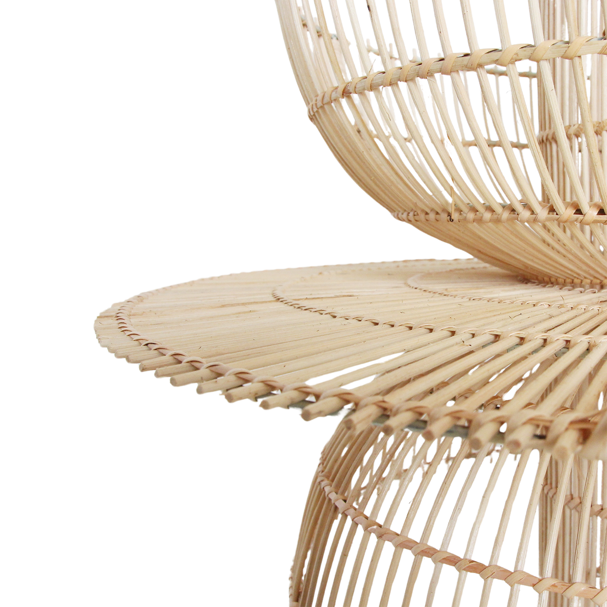 Saturn rattan pendant lamp - Ø 65 x 63 cm
