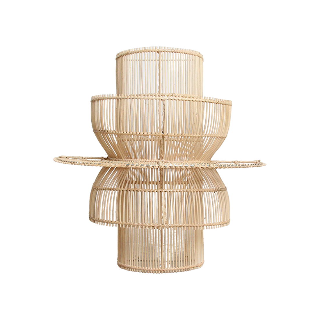 Saturn rattan wall lamp - 33x52x55 cm