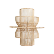 Saturn rattan wall lamp - 33x52x55 cm