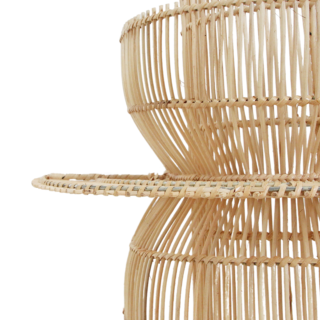 Saturn rattan wall lamp - 33x52x55 cm