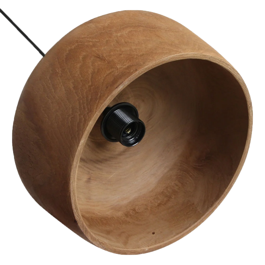 Sirocco teak pendant lamp Dome - Ø 30 x 20 cm