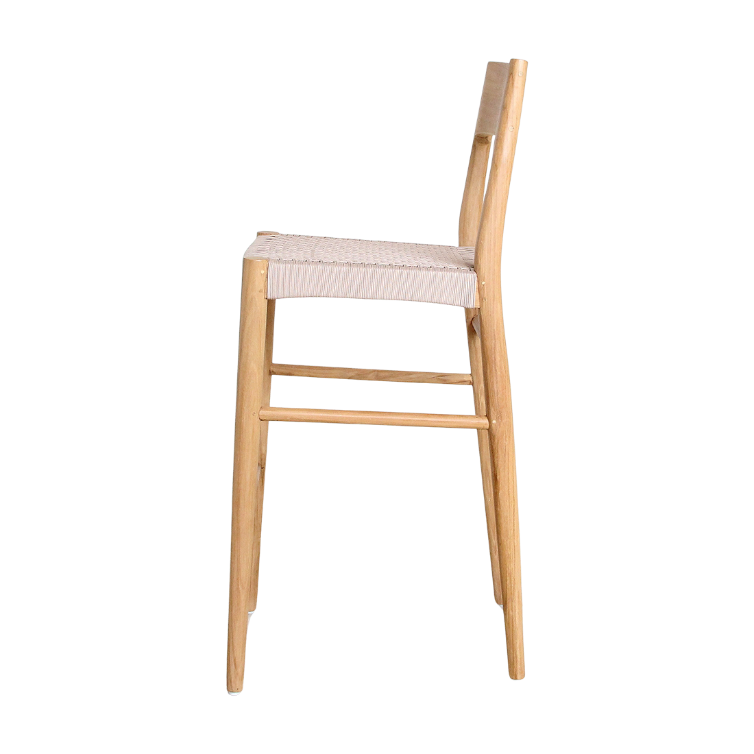Freya outdoor teak bar stool