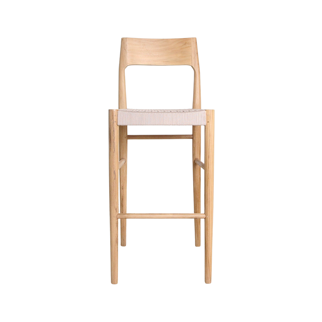 Freya outdoor teak bar stool