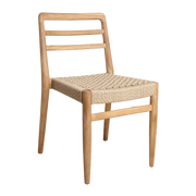 Lilea teak garden chair - Natural (set of 2)
