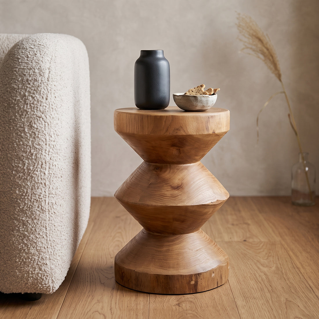 Forma teak side table Rizo natural