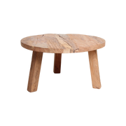 Farmwood round coffee table - FSC recycled wood - Ø70x38 cm