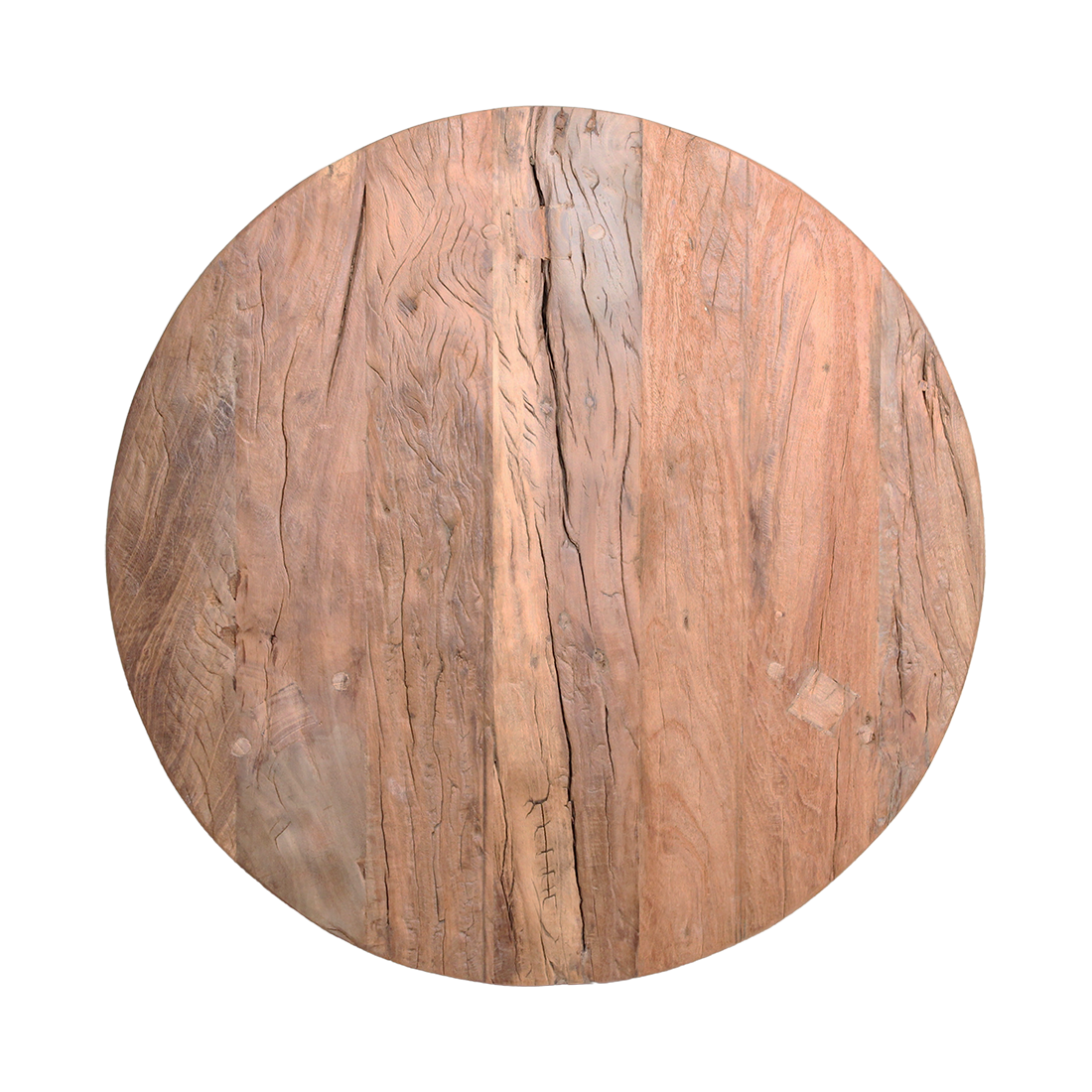 Farmwood round coffee table - FSC recycled wood - Ø70x38 cm