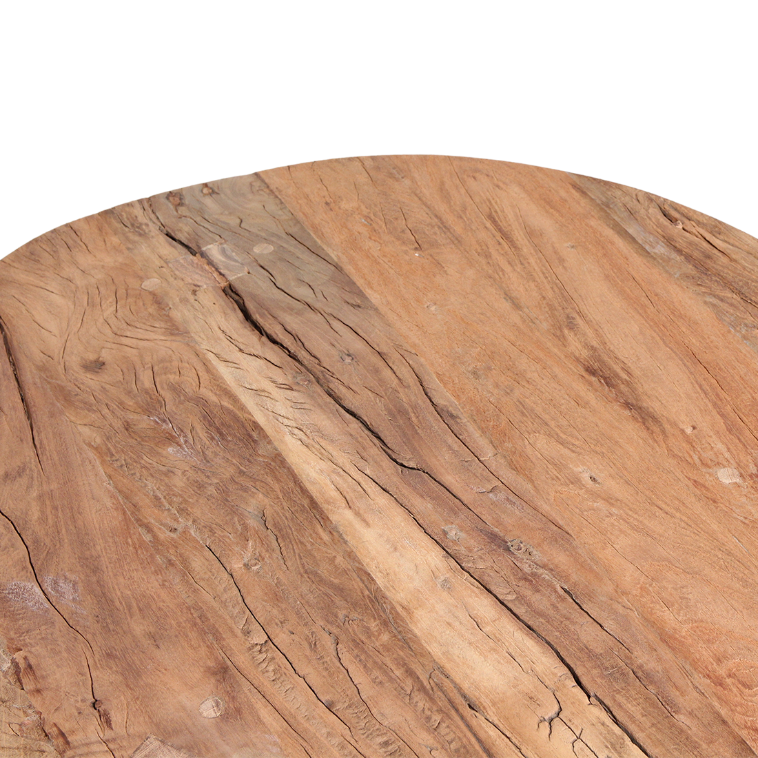 Farmwood round coffee table - FSC recycled wood - Ø70x38 cm