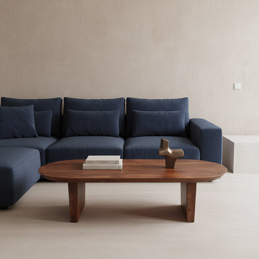 Aurea mango wood coffee table - 140x60x35 cm