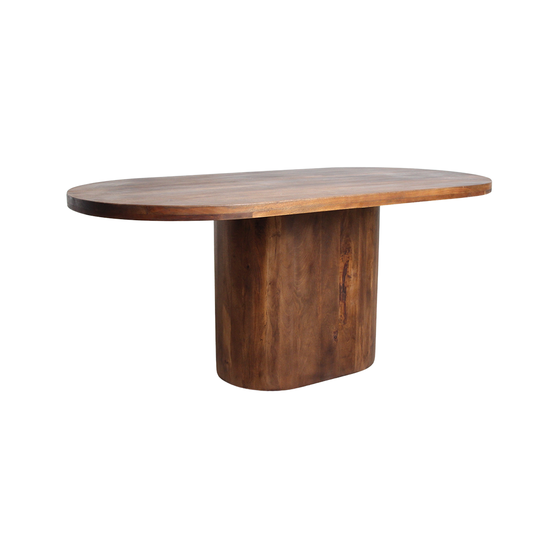 Aurea Oblong mango wood oval dining table - 180 cm