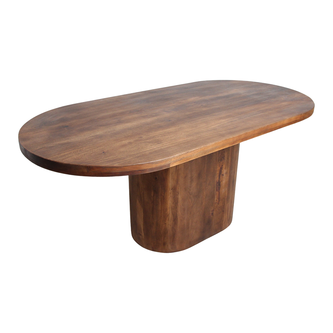 Aurea Oblong mango wood oval dining table - 180 cm