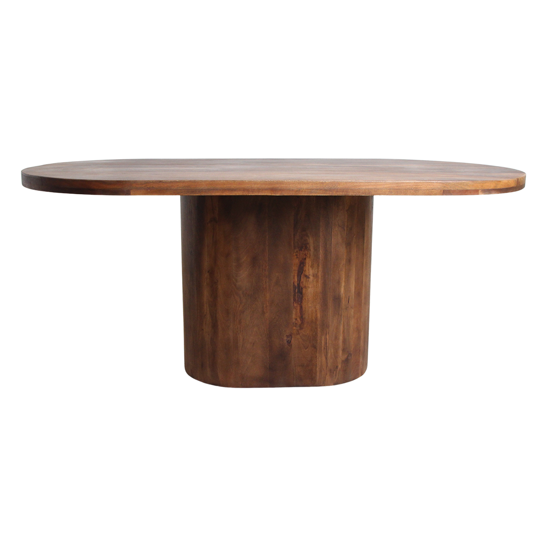 Aurea Oblong mango wood oval dining table - 180 cm