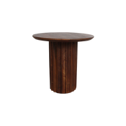 Aurea reversed side table, brown, Ø 50 cm