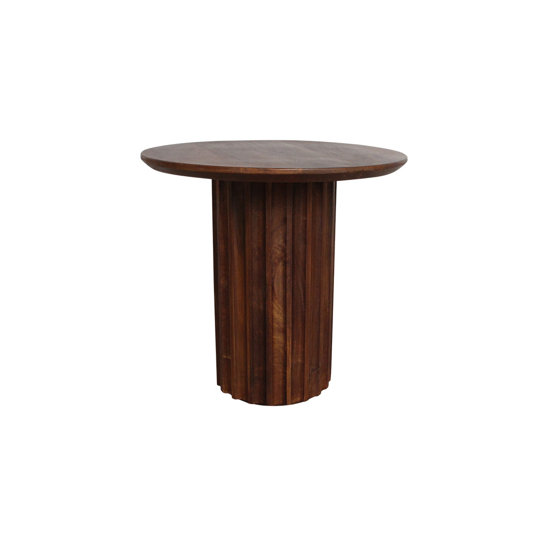 Aurea reversed side table, brown, Ø 50 cm
