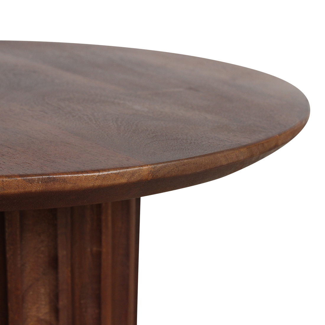 Aurea reversed side table, brown, Ø 50 cm