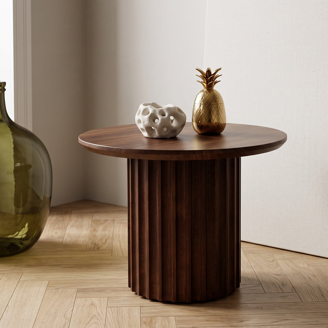 Aurea side table reversed brown Ø 55 cm