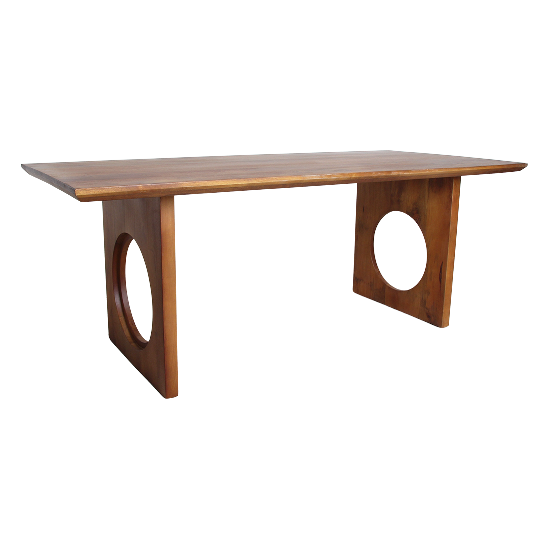 Aurea Chamfered Loop mango wood dining table - 200 cm