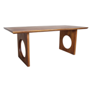 Aurea Chamfered Loop mango wood dining table - 200 cm