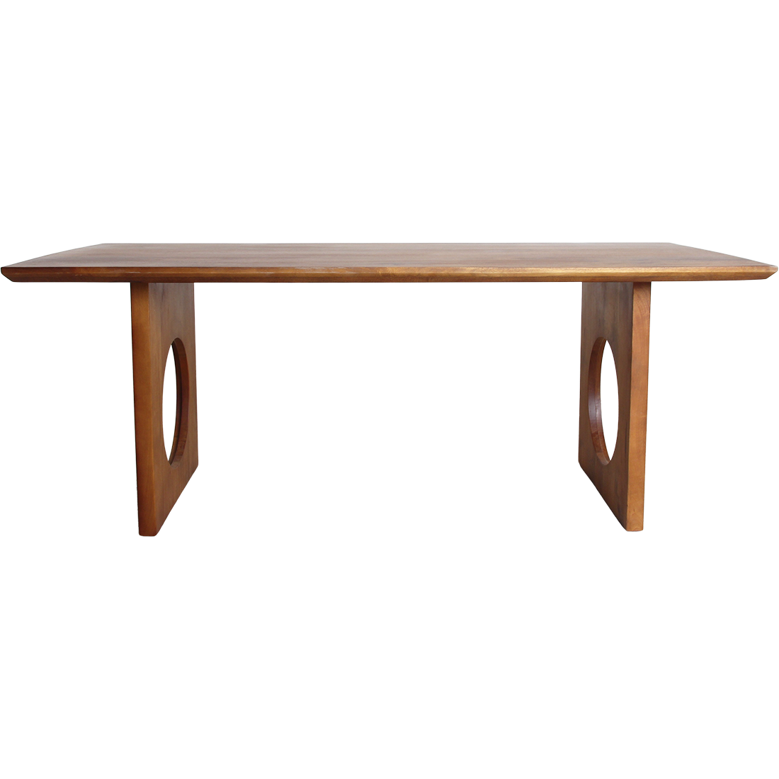 Aurea Chamfered Loop mango wood dining table - 200 cm