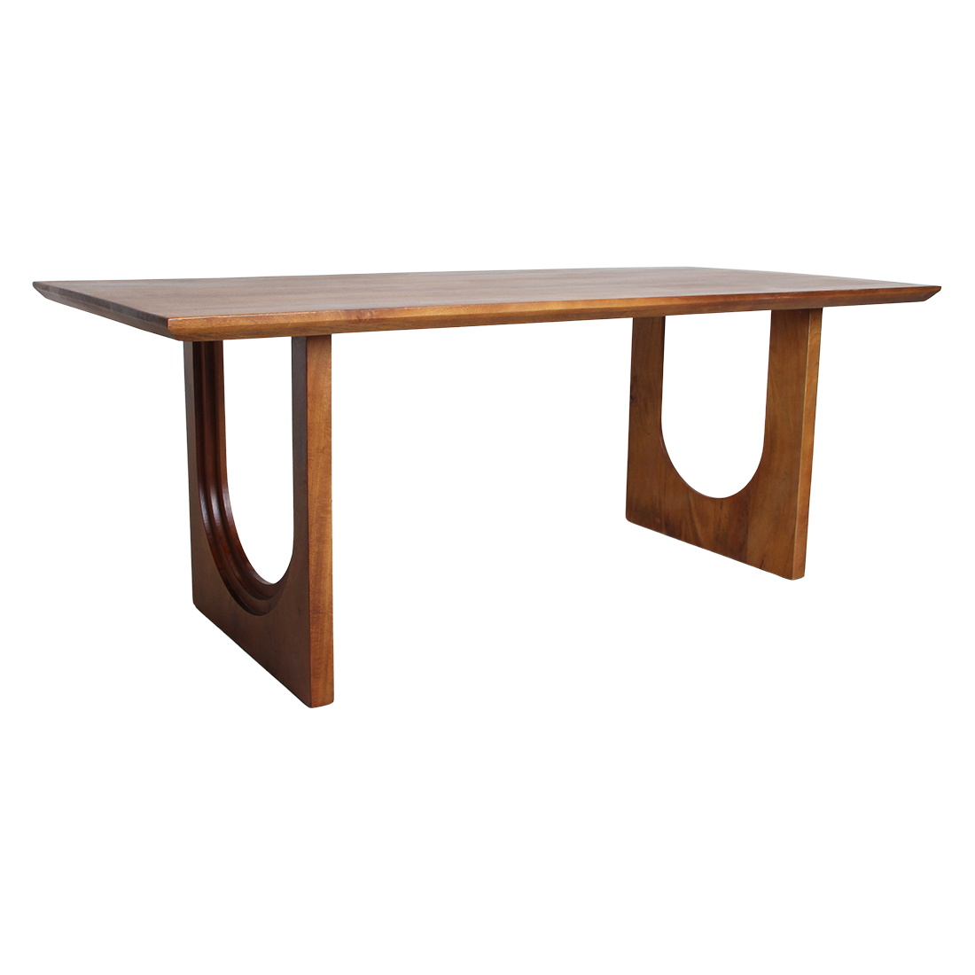 Aurea Chamfered Arch mango wood dining table - 240 cm