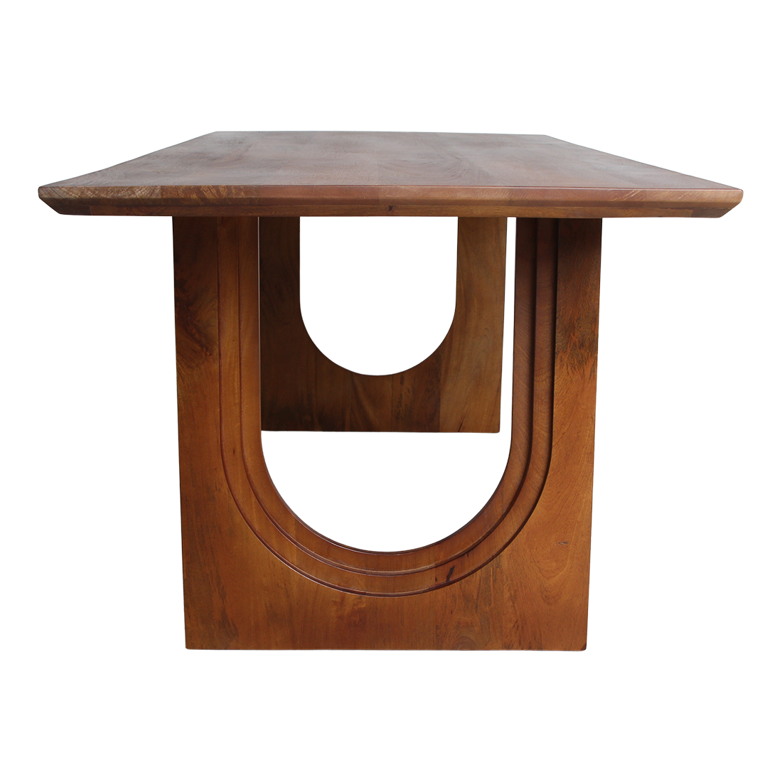 Aurea Chamfered Arch mango wood dining table - 240 cm