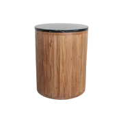 Langkawi marble side table - black
