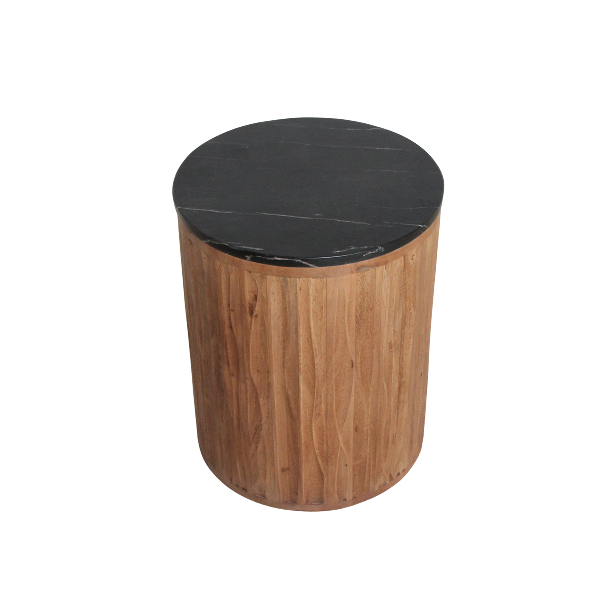 Langkawi marble side table - black