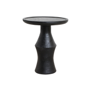 Mori teak side table Twilight - black