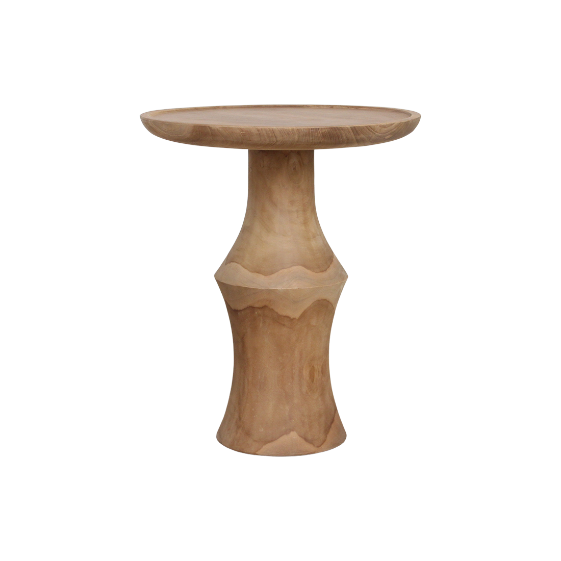 Mori teak side table Dawn - natural teak