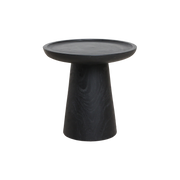 Mori teak side table Dusk - black