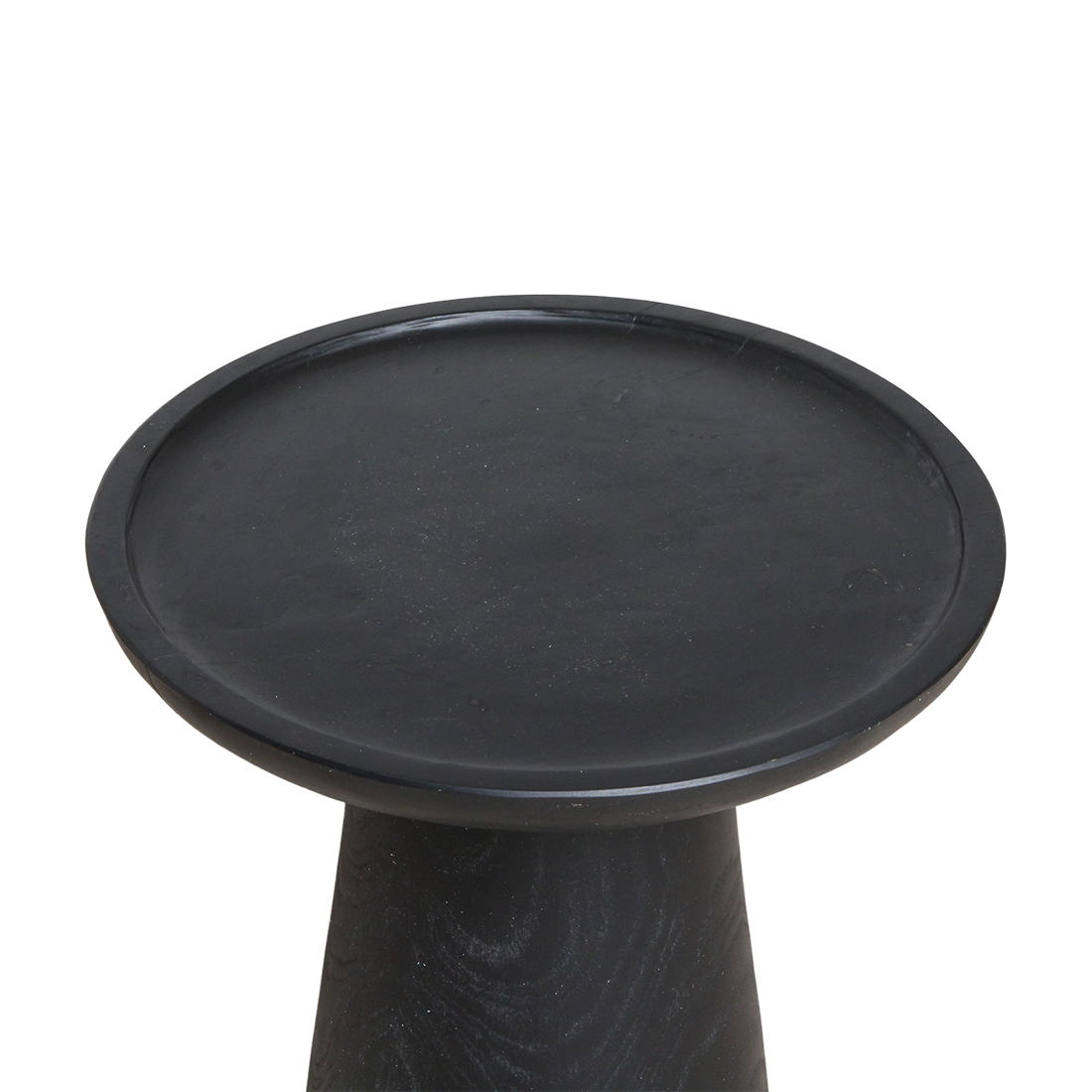 Mori teak side table Dusk - black