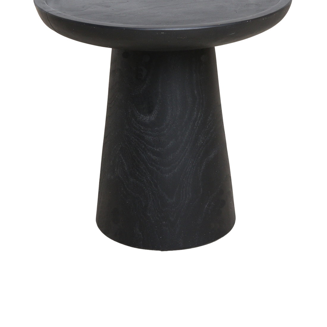 Mori teak side table Dusk - black