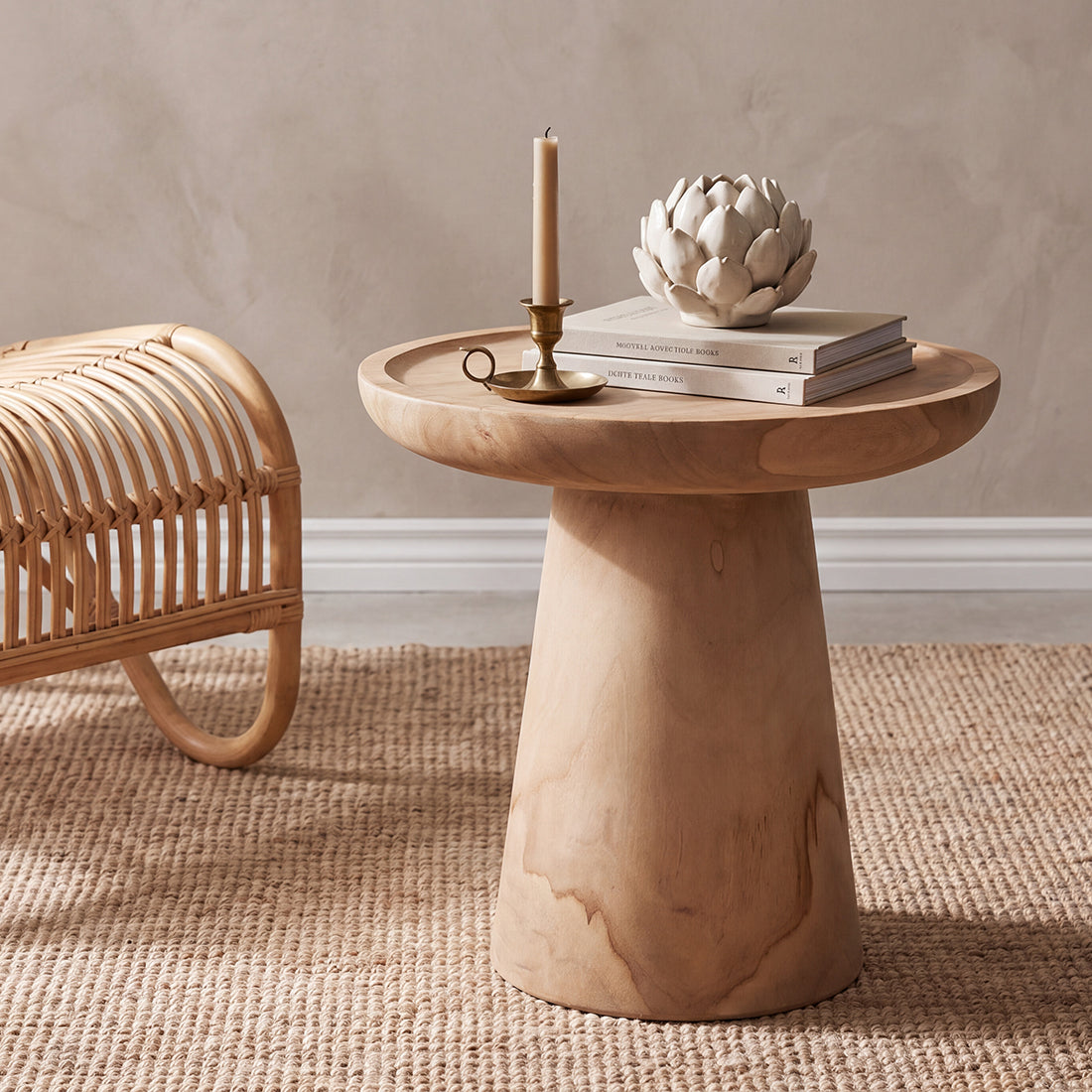 Mori teak side table Ray