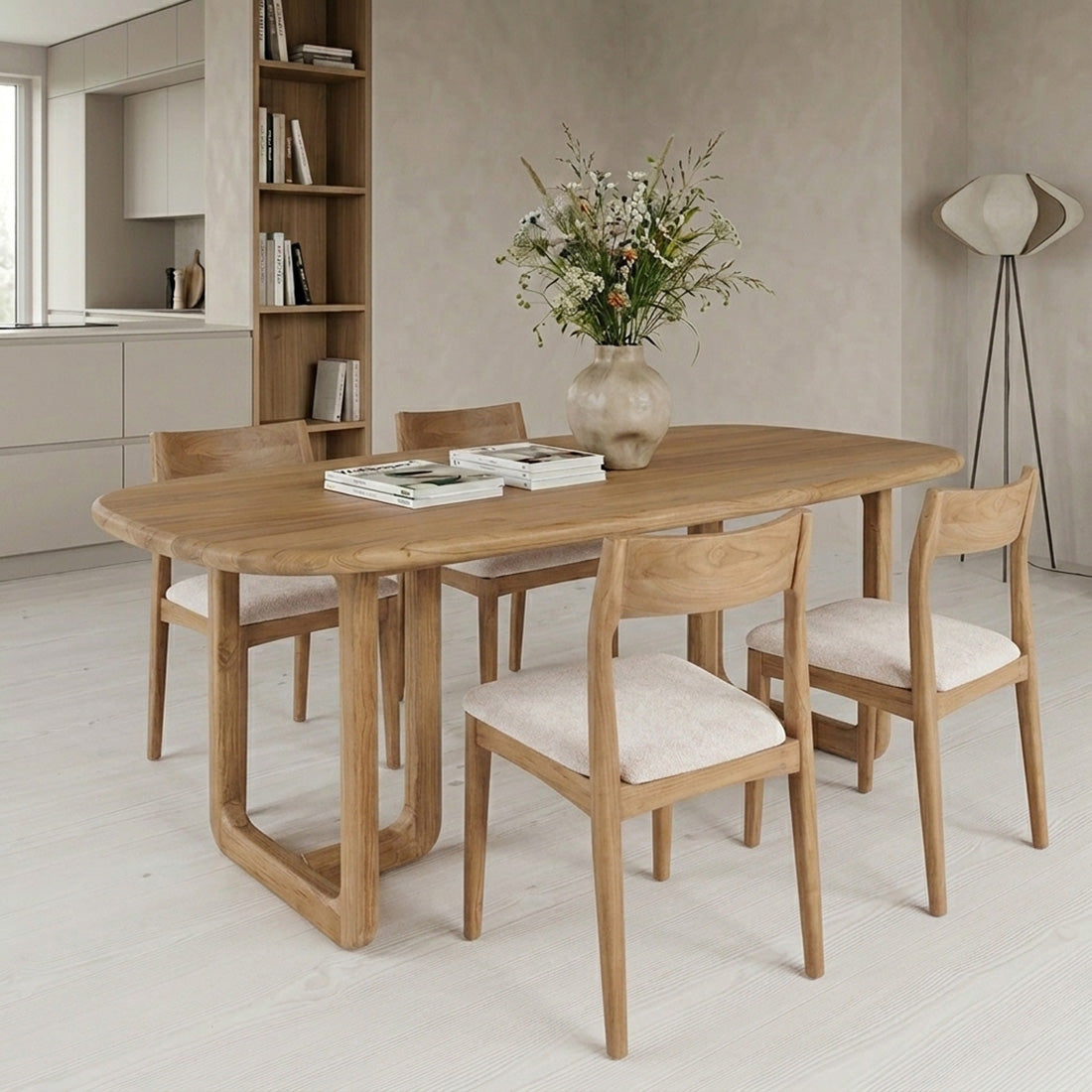 Invierno teak wood dining table - 200 cm