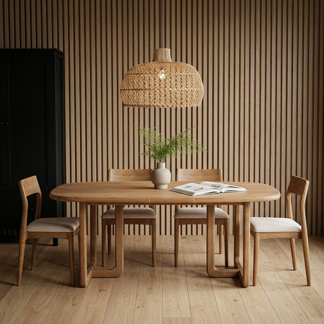 Invierno teak wood dining table - 200 cm